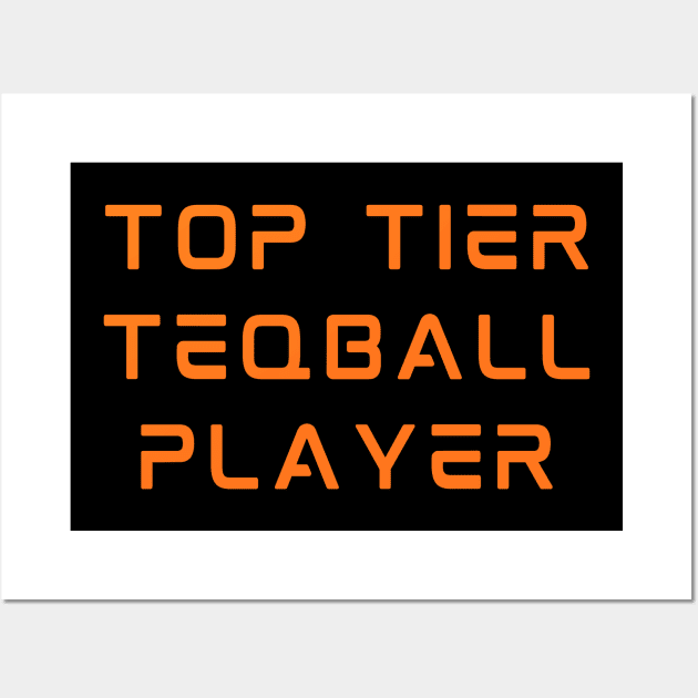 Top Tier Teqball Player Wall Art by Teqball Store